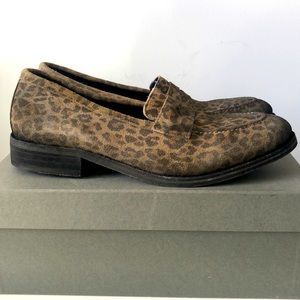AllSaints Men’s Expel Loafer Leopard Print